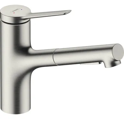 Смеситель для кухни Hansgrohe Zesis M33 150 с вытяжным изливом sBox Lite (74803800)
